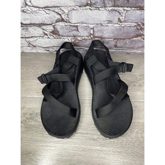 Chaco Z/Cloud Vibram Black Nylon Hiking Trail AnkleStrap Sandals Men 13M US/46EU - Picture 12 of 16